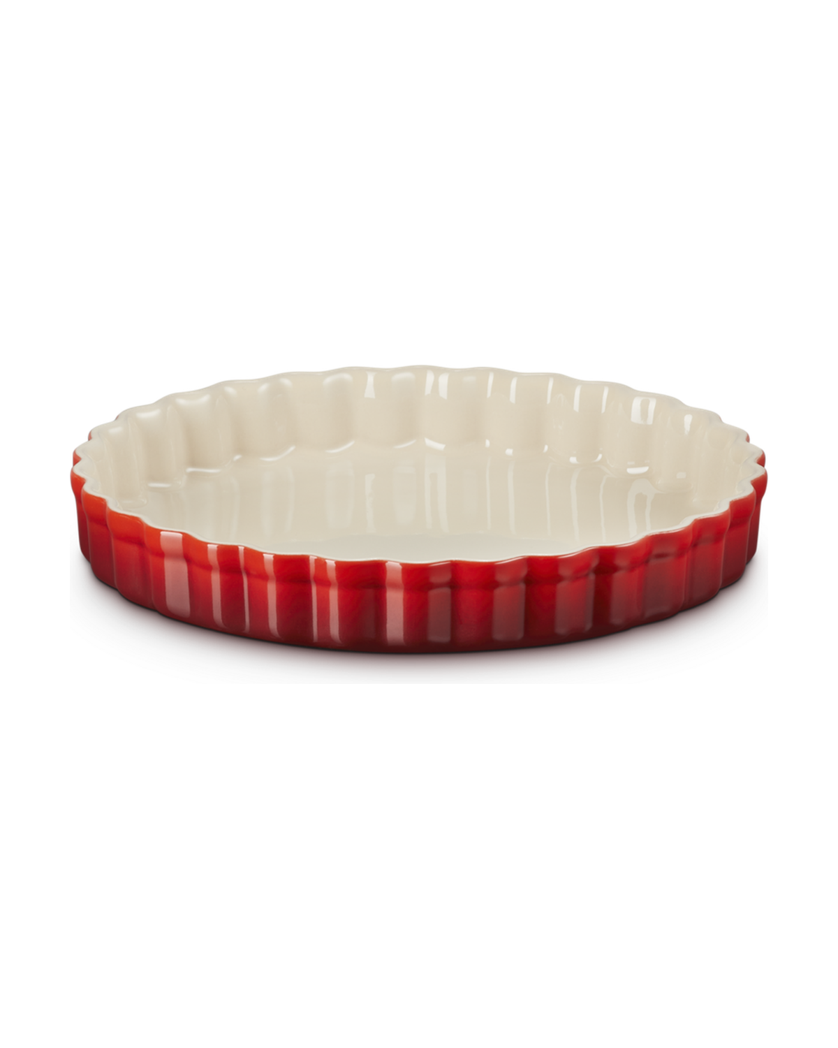 Le Creuset Stoneware Fluted Flan Dish – Cerise