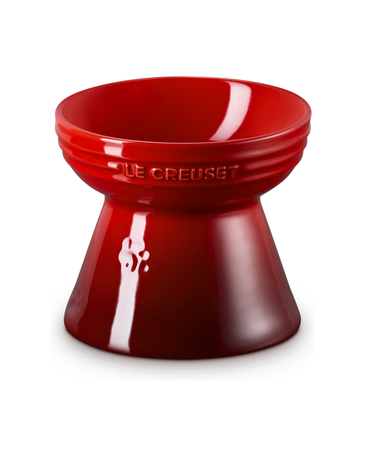 Le Creuset Stoneware Footed Pet Bowl – Cerise