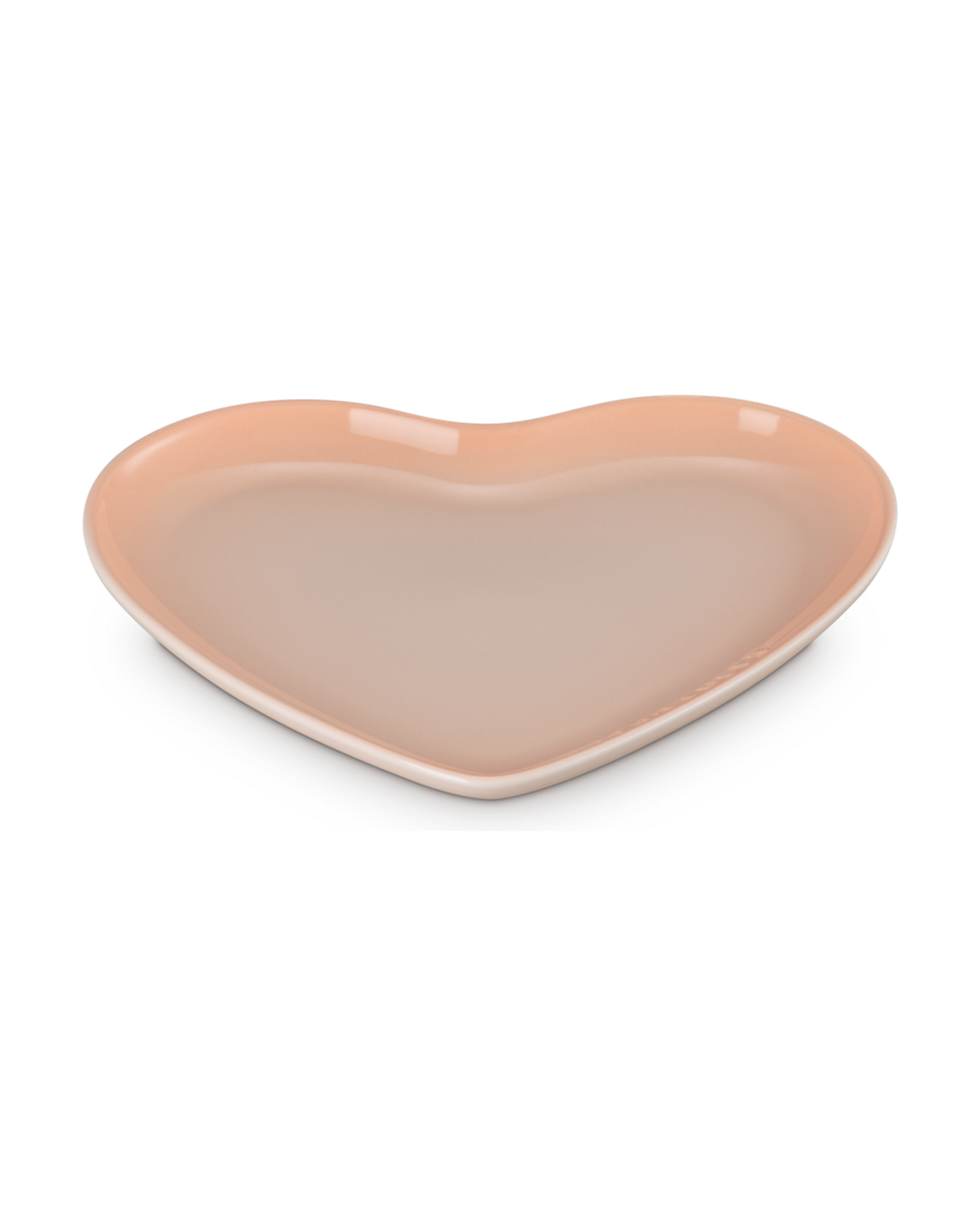 Le Creuset Stoneware Heart Plate – Peche