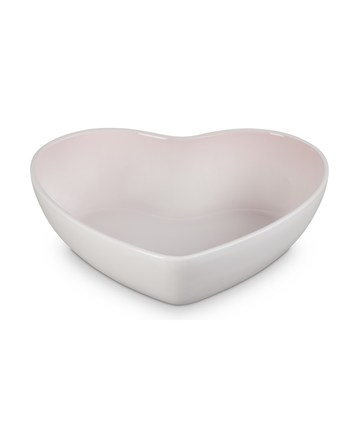 Le Creuset Stoneware Heart Serving Bowl – Shell Pink