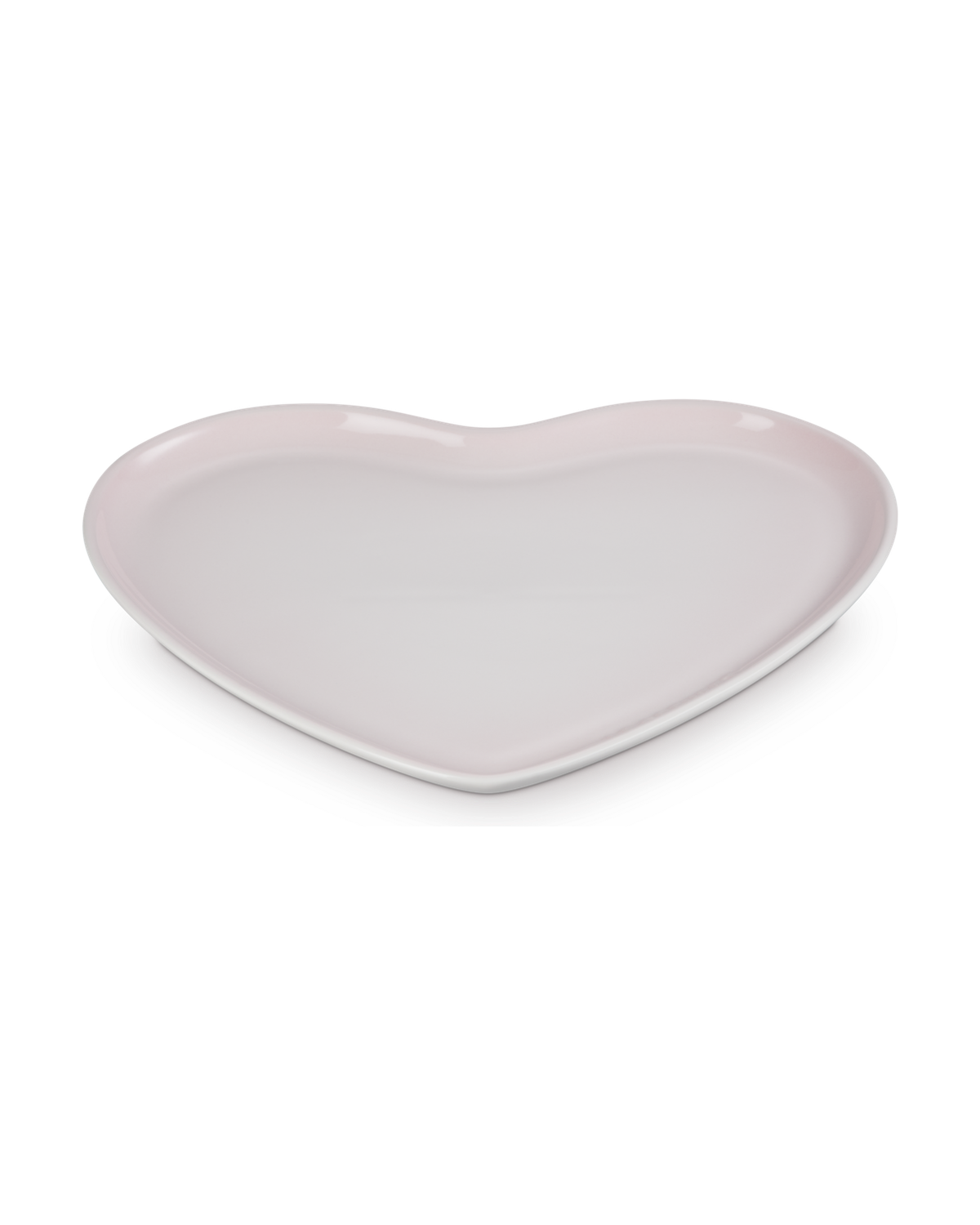 Le Creuset Stoneware Heart Serving Platter – Shell Pink