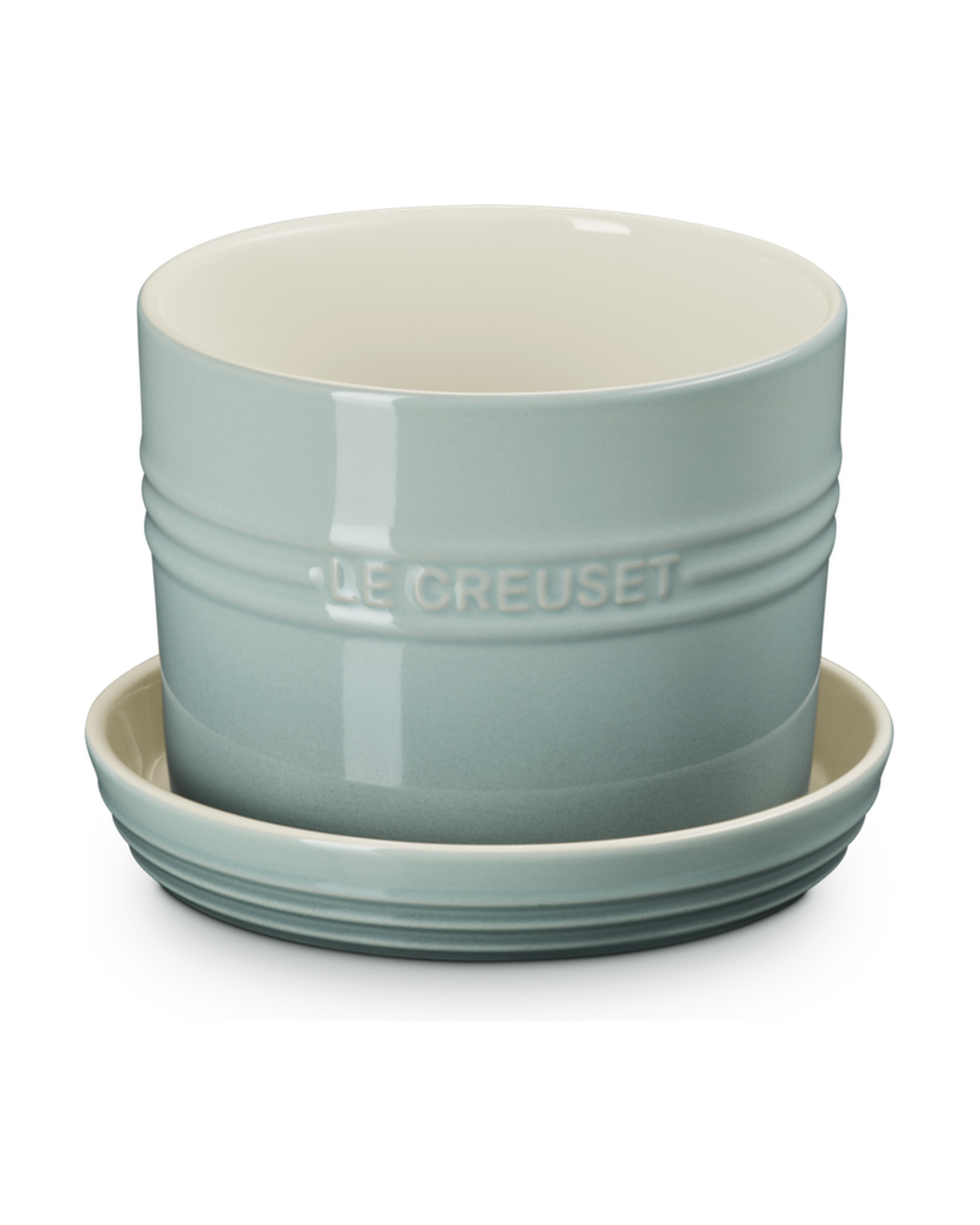 Le Creuset Stoneware Herb Planter – Sea Salt