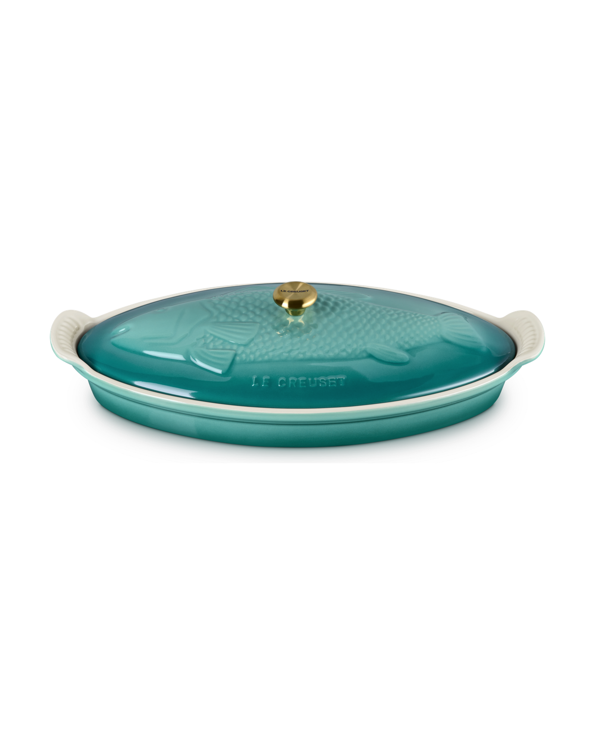 Le Creuset Stoneware Heritage Fish Baker – Bleu Riviera