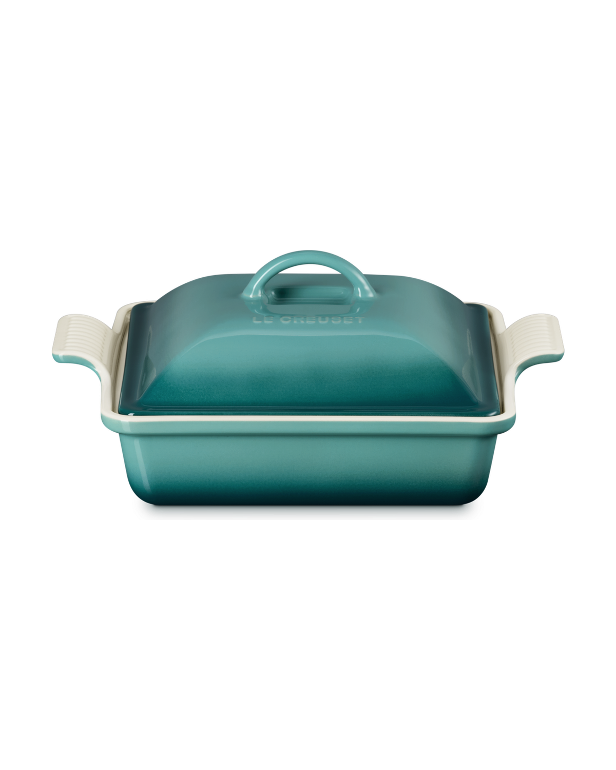 Le Creuset Stoneware Heritage Square Dish with Lid – Bleu Riviera