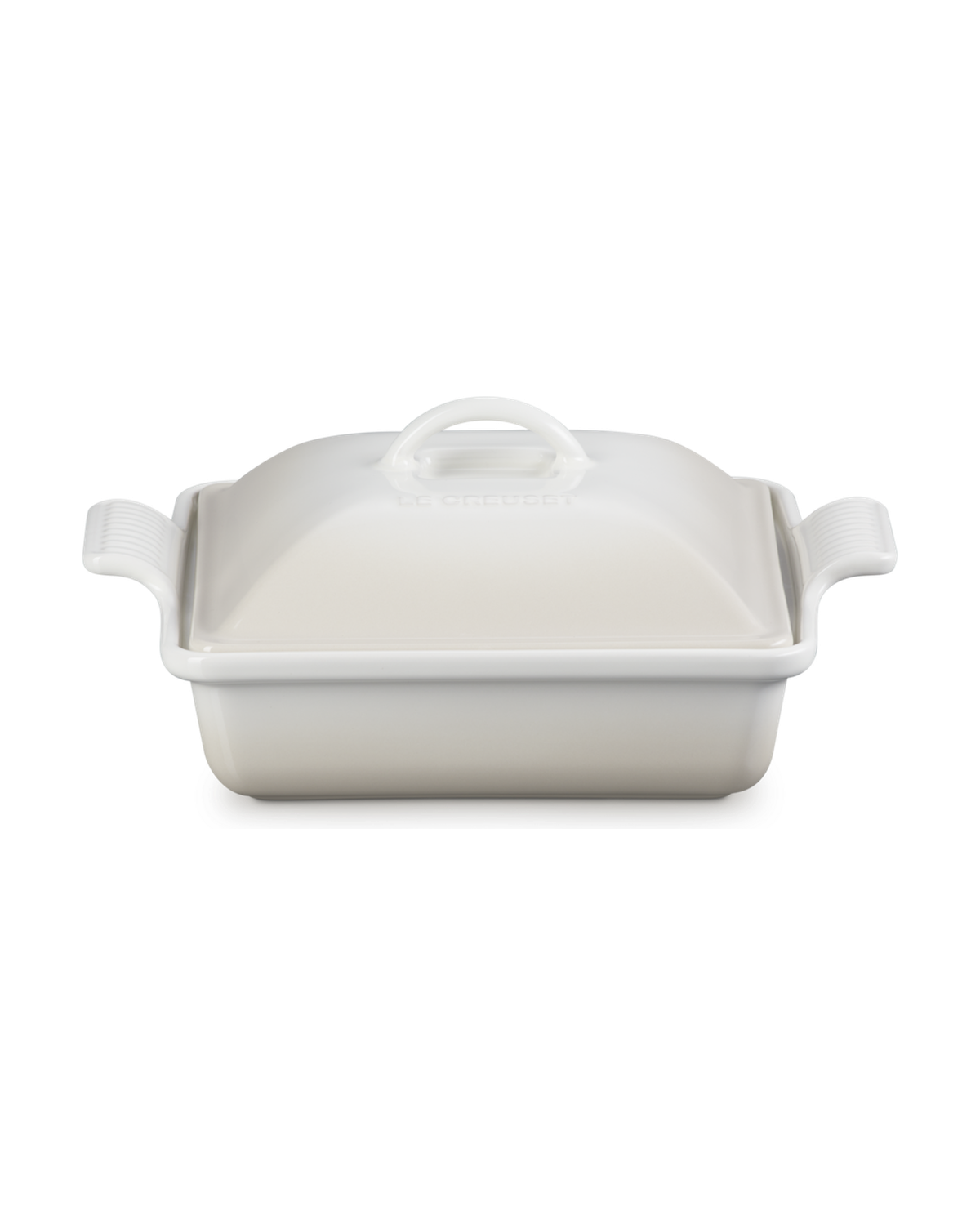 Le Creuset Stoneware Heritage Square Dish with Lid – Meringue