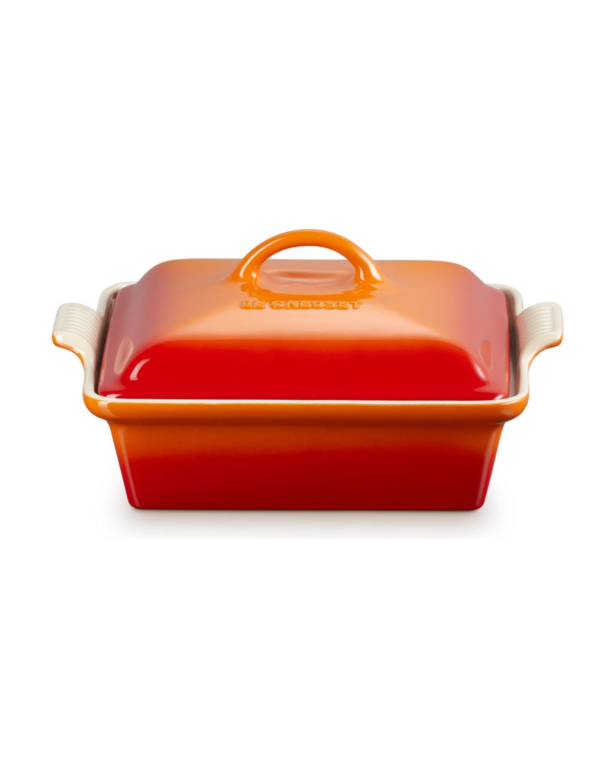 Le Creuset Stoneware Heritage Square Dish with Lid – Volcanic