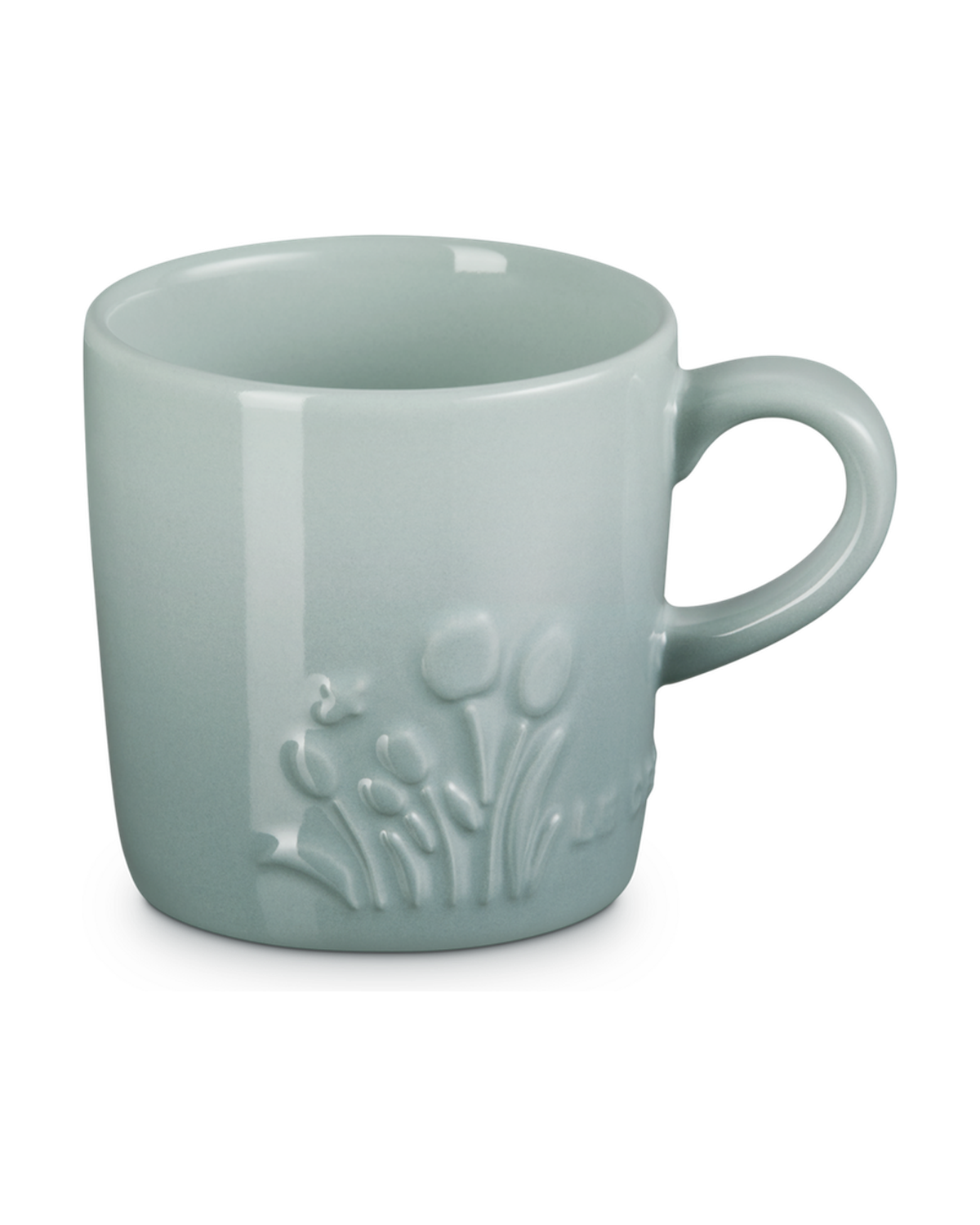 Le Creuset Stoneware Jardin Cappuccino Mug – Sea Salt