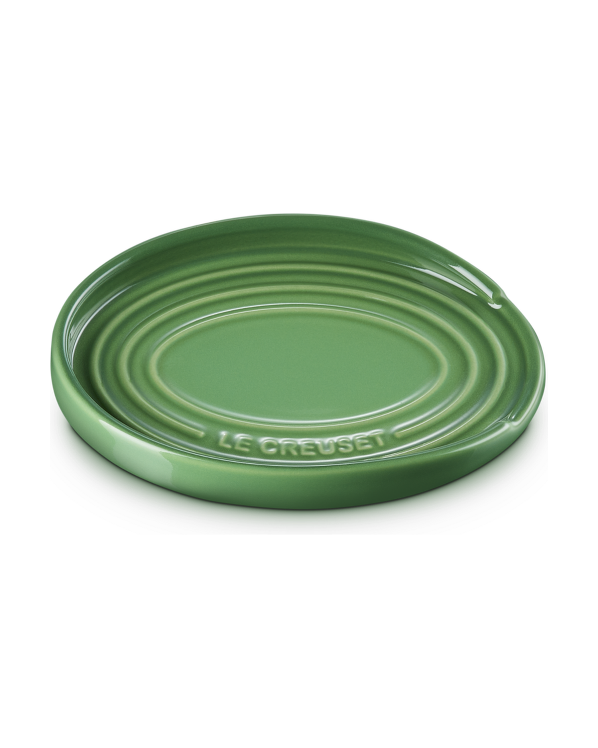 Le Creuset Stoneware Oval Spoon Rest – Bamboo Green