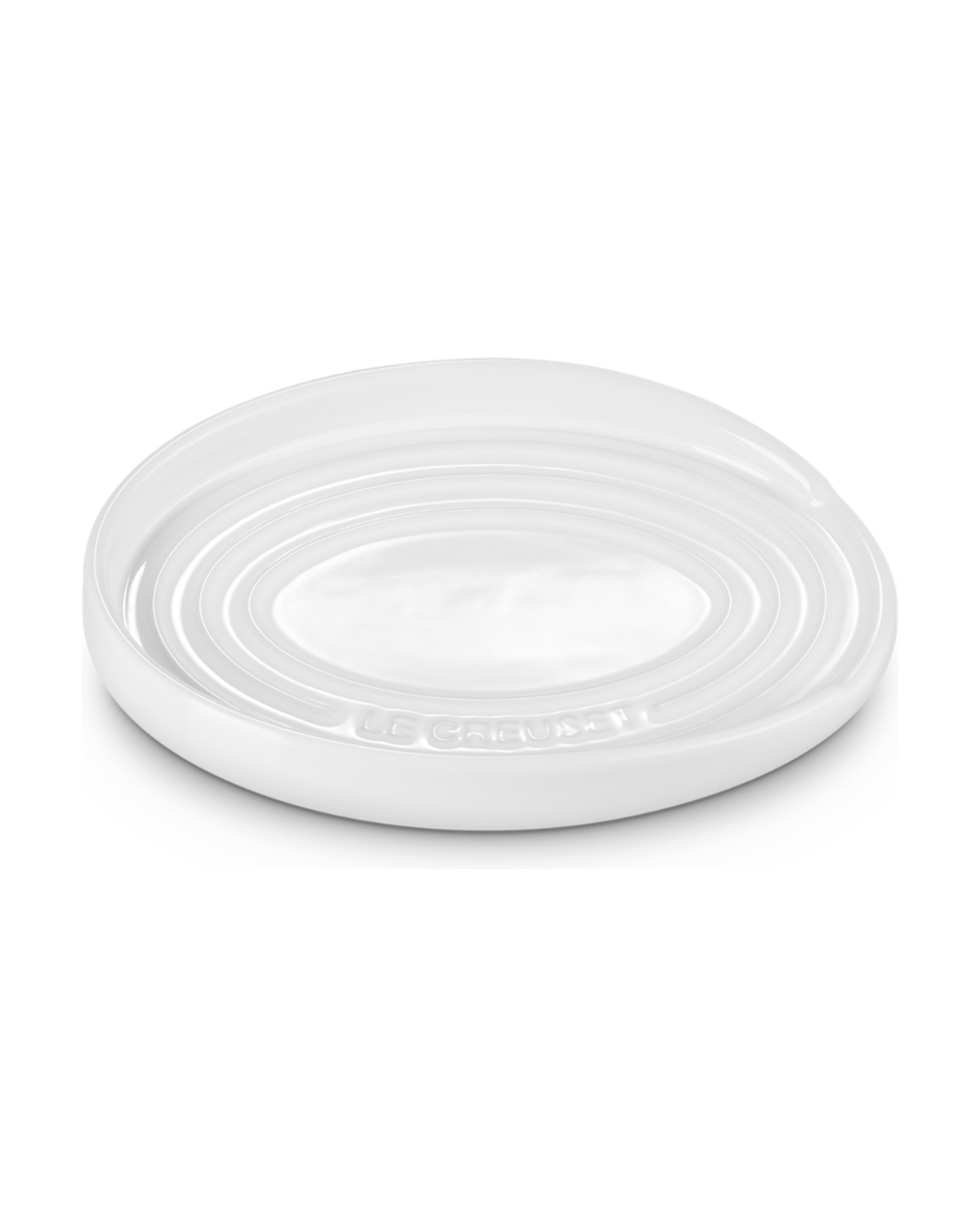 Le Creuset Stoneware Oval Spoon Rest – White