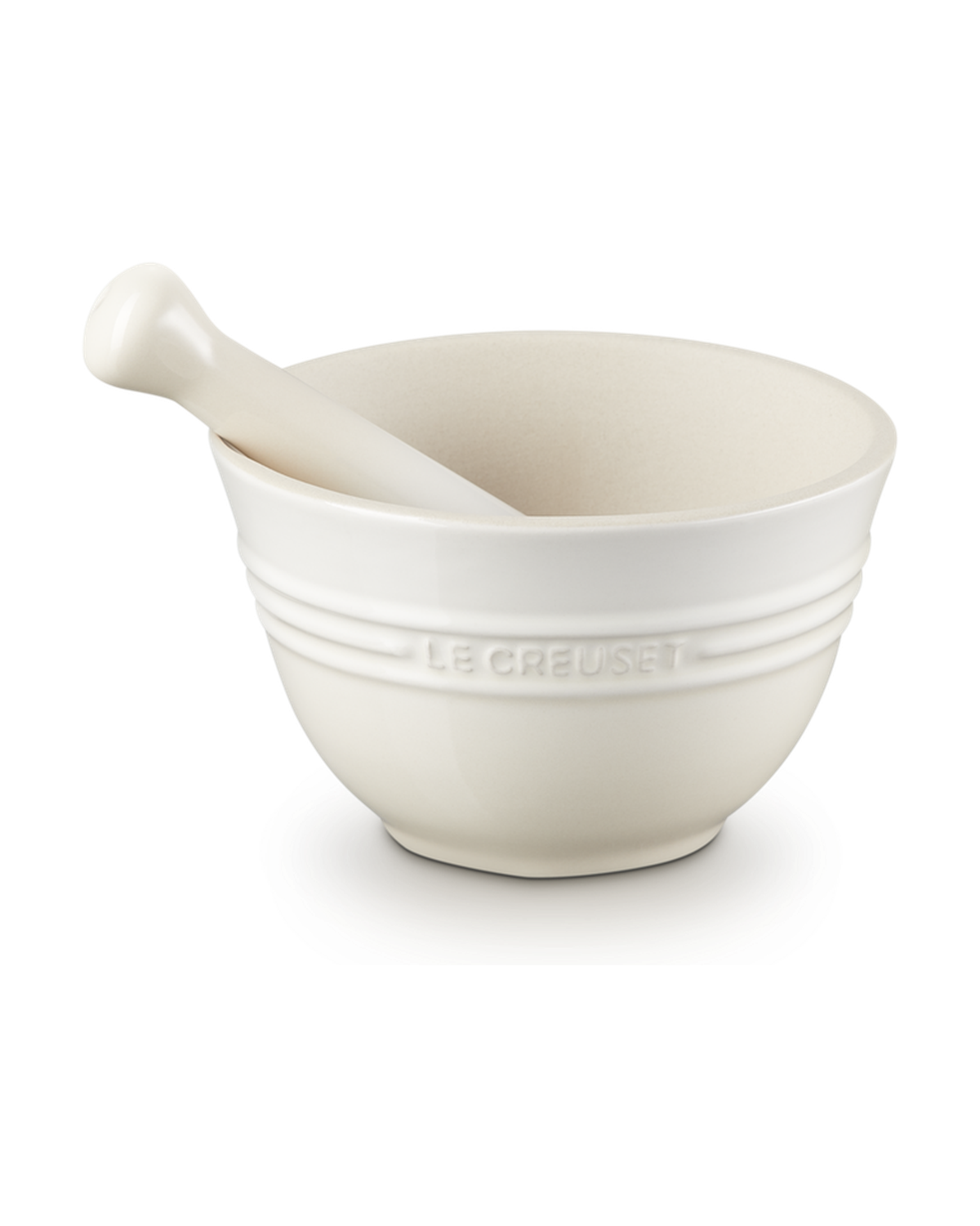 Le Creuset Stoneware Pestle and Mortar – Meringue