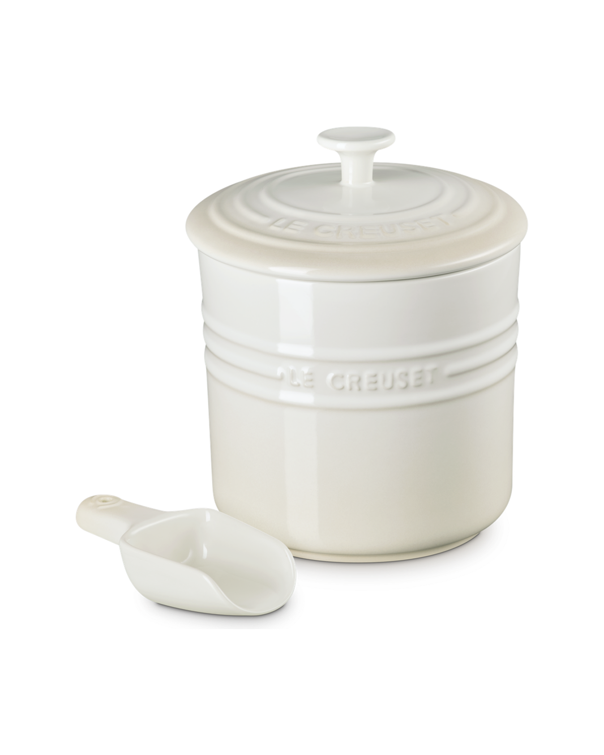 Le Creuset Stoneware Pet Food Storage Jar – Meringue