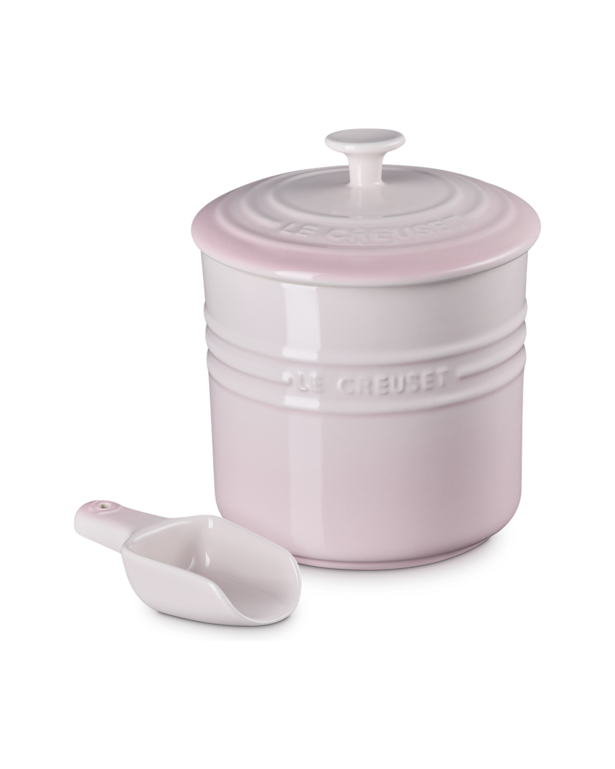 Le Creuset Stoneware Pet Food Storage Jar – Shell Pink
