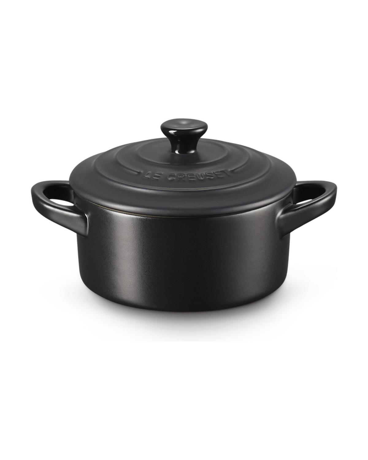 Le Creuset Stoneware Petite Casserole – Satin black
