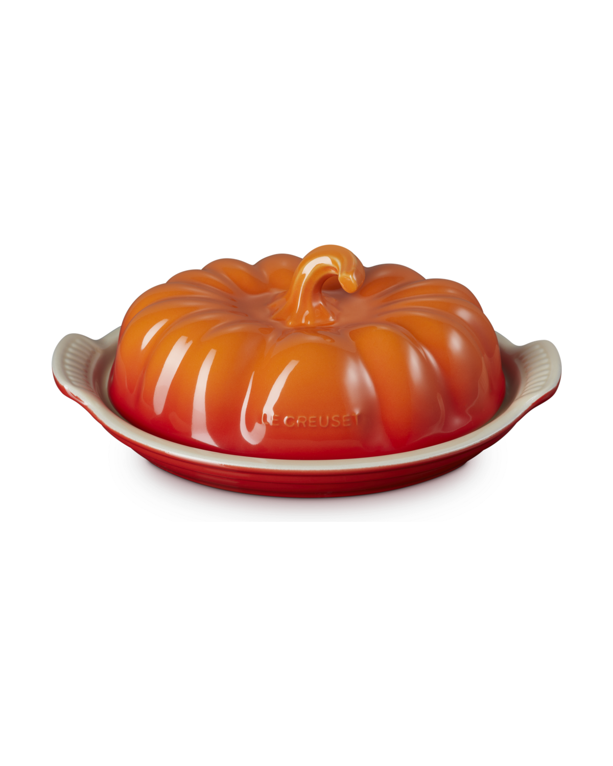 Le Creuset Stoneware Pumpkin Butter Dish – Volcanic