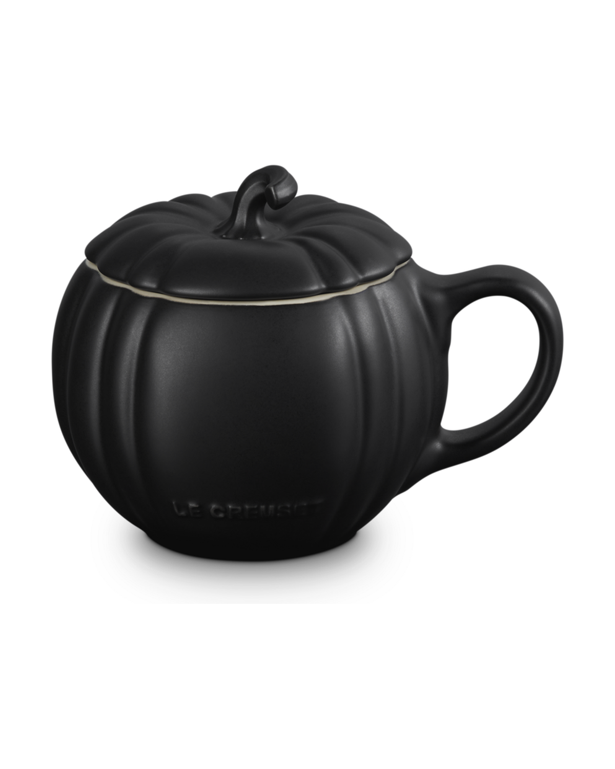 Le Creuset Stoneware Pumpkin Mug – Satin black