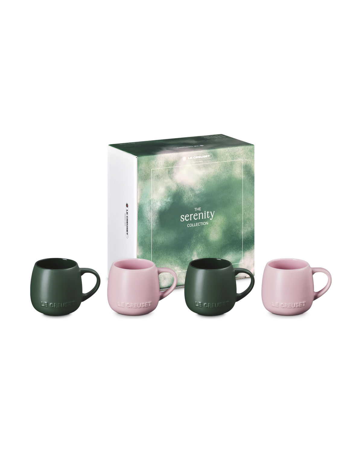 Le Creuset Stoneware Serenity Set of 4 Mugs – Multicolour