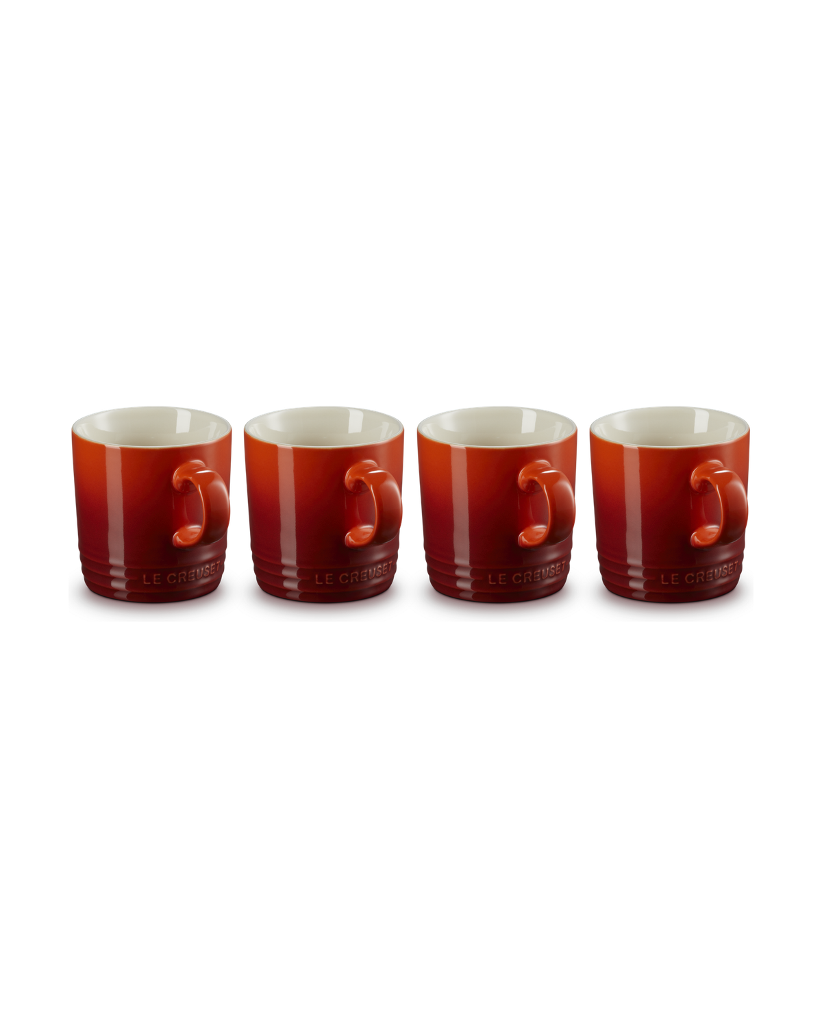 Le Creuset Stoneware Set of 4 Mugs – Cerise