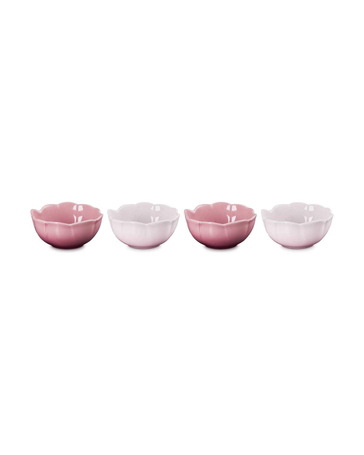 Le Creuset Stoneware Set of 4 Petal Bowls – Multicolour