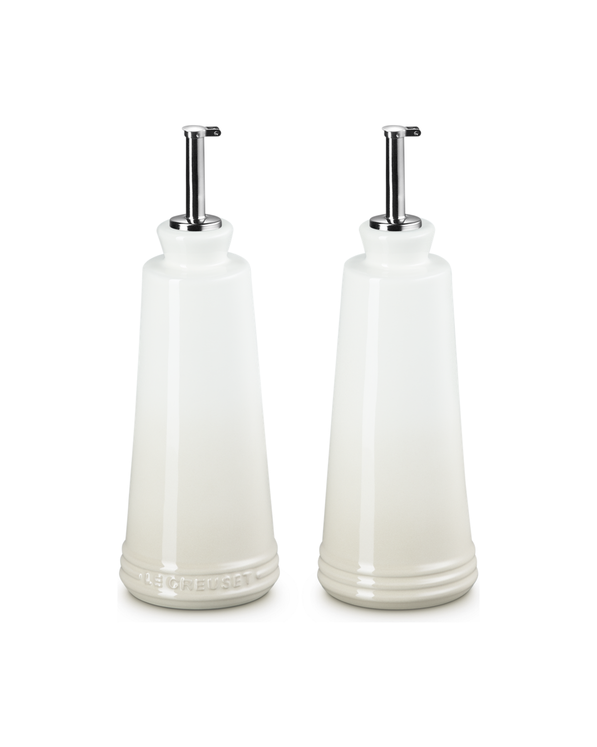 Le Creuset Stoneware Signature Oil and Vinegar Set – Meringue