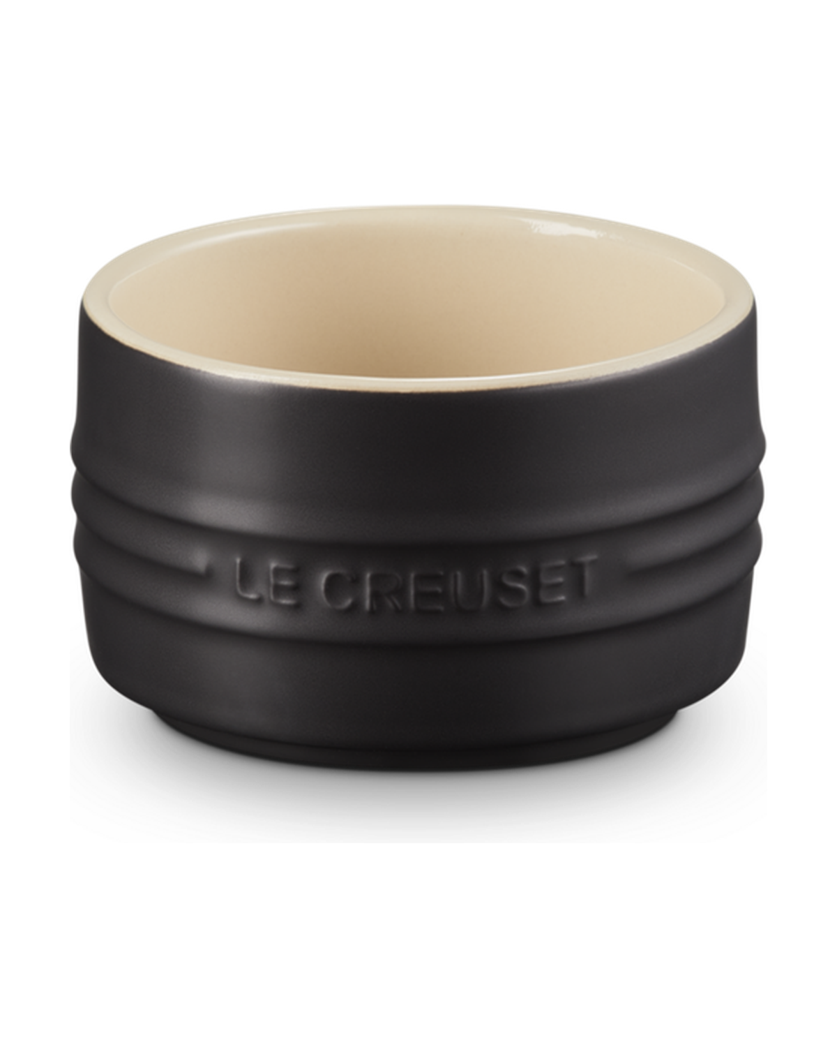Le Creuset Stoneware Stackable Ramekin – Satin black