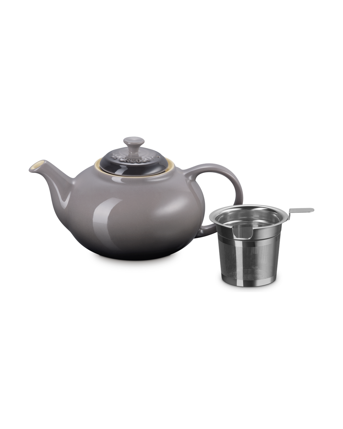 Le Creuset Stoneware Teapot with Stainless Steel Infuser – Flint