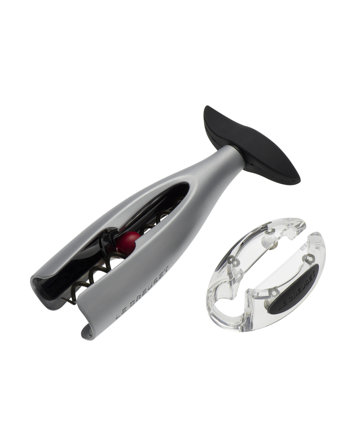 Le Creuset Table Corkscrew with Foil Cutter GS 300 – Satin Chrome